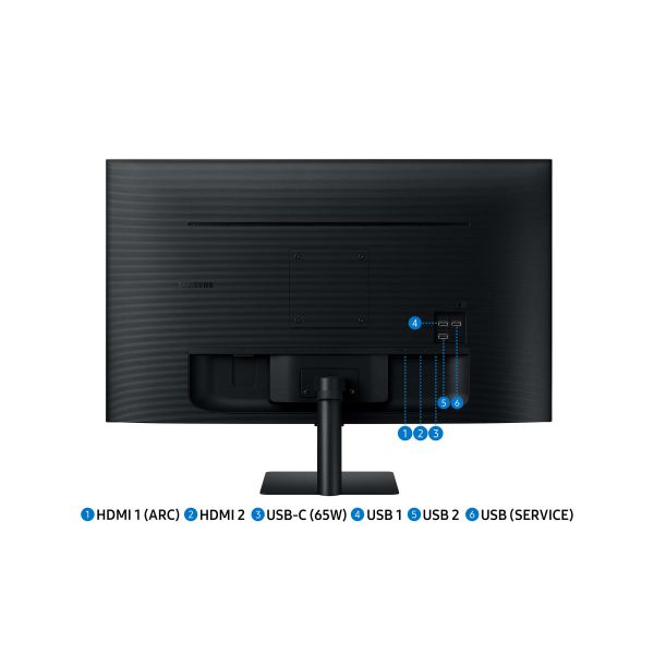 Samsung Smart Monitor M7 M70D computer monitor 81,3 cm (32") 3840 x 2160 Pixels 4K Ultra HD LED Zwart (LS32DM700UUXEN)