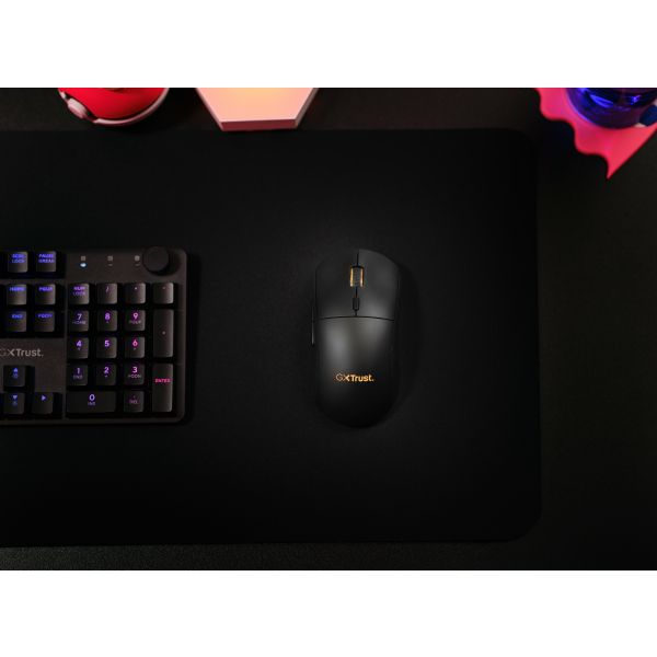 Trust GXT 927 Redex+ muis Gamen Rechtshandig RF Wireless + USB Type-A Laser 25600 DPI (25127)
