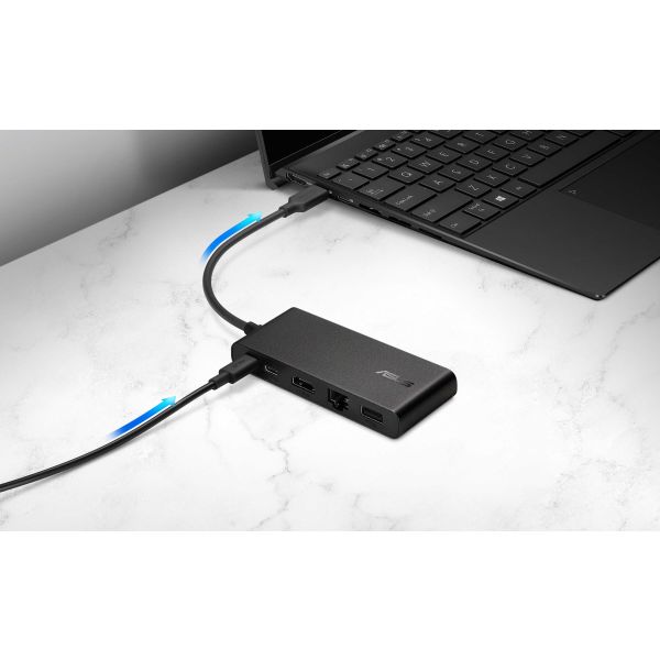 ASUS Dual 4K USB-C Dock DC201 Bedraad USB 3.2 Gen 2 (3.1 Gen 2) Type-C Zwart (90XB094N-BDS000)