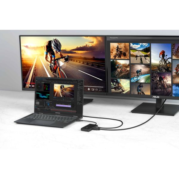 ASUS Dual 4K USB-C Dock DC201 Bedraad USB 3.2 Gen 2 (3.1 Gen 2) Type-C Zwart (90XB094N-BDS000)