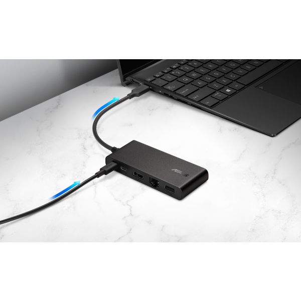 ASUS Dual 4K USB-C Dock DC201 Bedraad USB 3.2 Gen 2 (3.1 Gen 2) Type-C Zwart (90XB094N-BDS000)