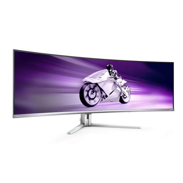Philips Evnia 8000 49M2C8900L/00 computer monitor 124,2 cm (48.9") 5120 x 1440 Pixels Dual QHD QDOLED Wit (49M2C8900L/00)