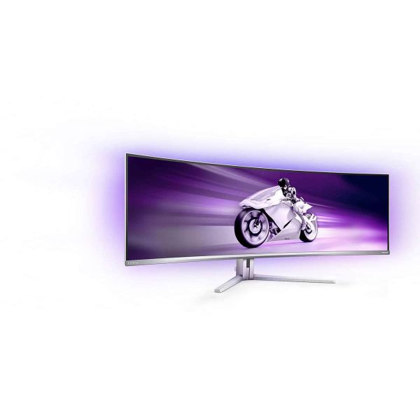 Philips Evnia 8000 49M2C8900L/00 computer monitor 124,2 cm (48.9") 5120 x 1440 Pixels Dual QHD QDOLED Wit (49M2C8900L/00)