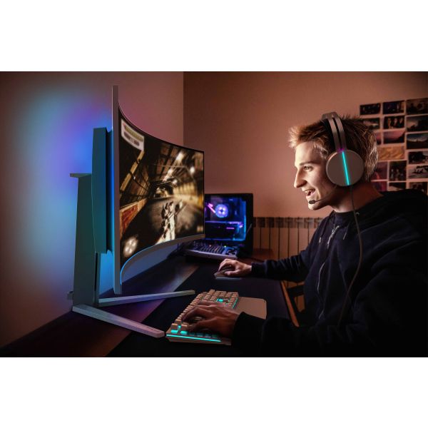 Philips Evnia 8000 49M2C8900L/00 computer monitor 124,2 cm (48.9") 5120 x 1440 Pixels Dual QHD QDOLED Wit (49M2C8900L/00)