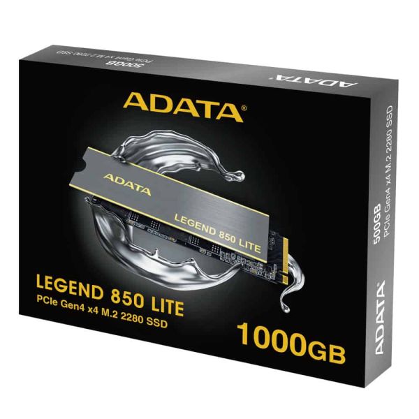 ADATA LEGEND 850 LITE 1 TB M.2 PCI Express 4.0 NVMe 3D NAND (ALEG-850L-1000GCS) ADATA LEGEND 850 LITE 1 TB M.2 PCI Express 4.0 NVMe 3D NAND (ALEG-850L-1000GCS)