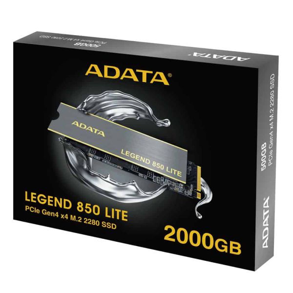 ADATA LEGEND 850 LITE 2 TB M.2 PCI Express 4.0 NVMe 3D NAND (ALEG-850L-2000GCS) ADATA LEGEND 850 LITE 2 TB M.2 PCI Express 4.0 NVMe 3D NAND (ALEG-850L-2000GCS)