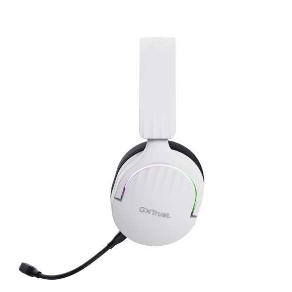 Trust GXT 491W FAYZO Headset Bedraad en draadloos Hoofdband Gamen USB Type-C Bluetooth Zwart, Wit (25304)