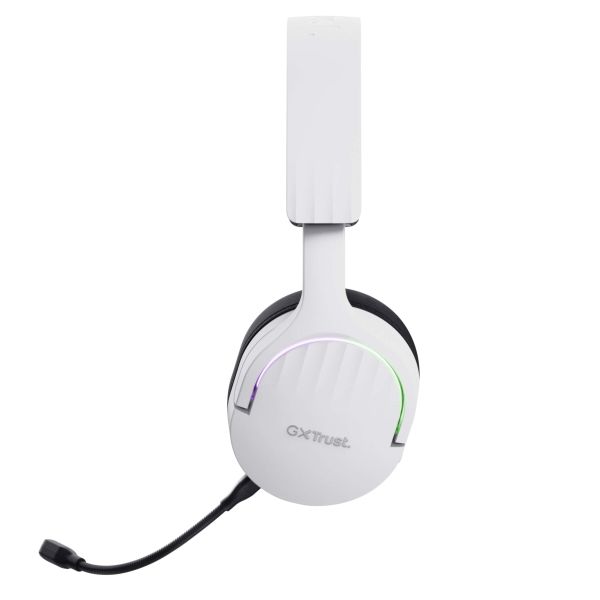 Trust GXT 491W FAYZO Headset Bedraad en draadloos Hoofdband Gamen USB Type-C Bluetooth Zwart, Wit (25304)