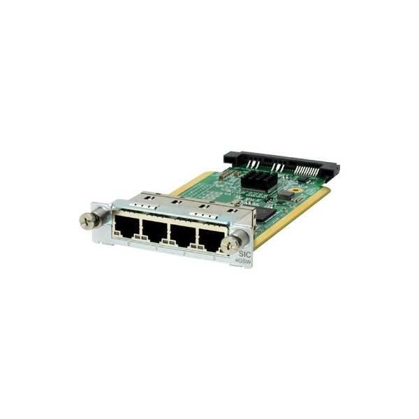 Hewlett Packard Enterprise MSR 4-port Gig-T Switch SIC Module network switch module Gigabit Ethernet (JG739A)