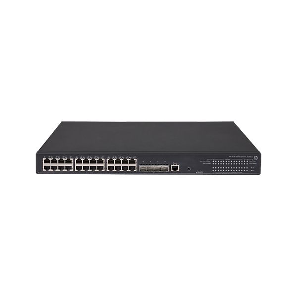Hewlett Packard Enterprise 5130-24G-PoE+-4SFP+ (370W) EI Managed L3 Gigabit Ethernet (10/100/1000) Power over Ethernet (PoE) 1U Zwart (JG936A)
