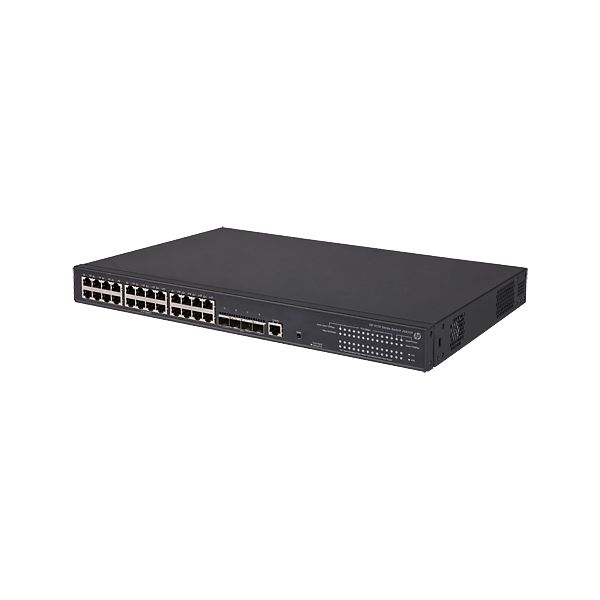 Hewlett Packard Enterprise 5130-24G-PoE+-4SFP+ (370W) EI Managed L3 Gigabit Ethernet (10/100/1000) Power over Ethernet (PoE) 1U Zwart (JG936A)