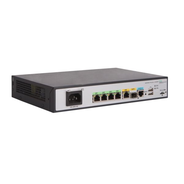 Hewlett Packard Enterprise MSR954 1GbE SFP 2GbE-WAN 4GbE-LAN CWv7 bedrade router Gigabit Ethernet Grijs (JH296A#ABB)