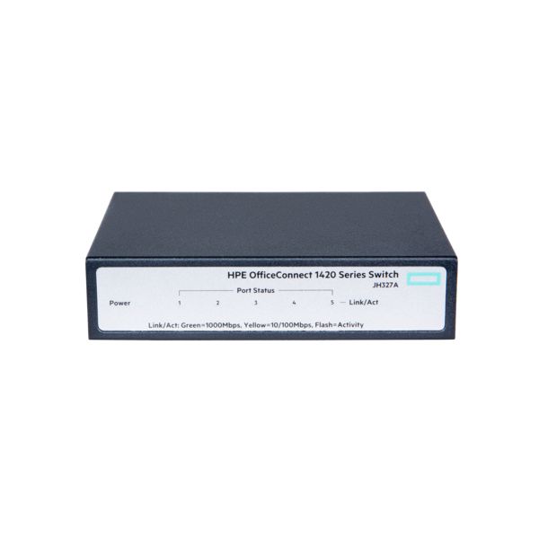 Hewlett Packard Enterprise OfficeConnect 1420 5G Unmanaged L2 Gigabit Ethernet (10/100/1000) 1U Grijs (JH327A#ABB) Hewlett Packard Enterprise OfficeConnect 1420 5G Unmanaged L2 Gigabit Ethernet (10/100/1000) 1U Grijs (JH327A#ABB)