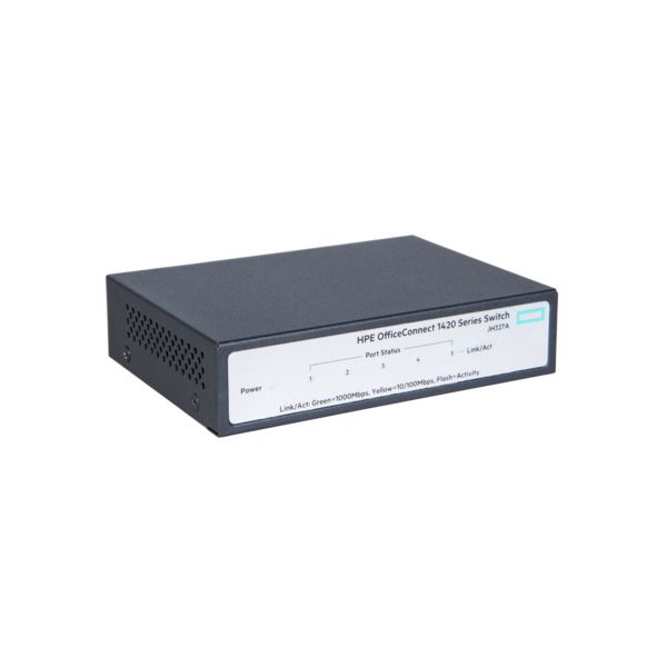 Hewlett Packard Enterprise OfficeConnect 1420 5G Unmanaged L2 Gigabit Ethernet (10/100/1000) 1U Grijs (JH327A#ABB)