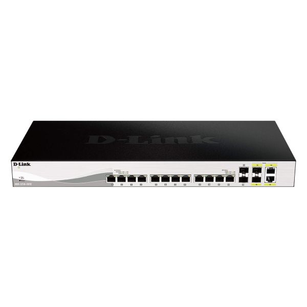 D-Link DXS-1210-16TC netwerk-switch Managed L2 10G Ethernet (100/1000/10000) Zwart (DXS-1210-16TC)