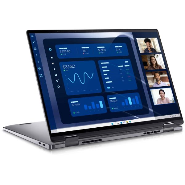 DELL Latitude 9450 2-in-1 Intel Core Ultra 7 165U Hybride (2-in-1) 35,6 cm (14") Touchscreen Quad HD+ 16 GB LPDDR5x-SDRAM 512 GB SSD Wi-Fi 7 (802.11be) Windows 11 Pro Zwart (3DJY1)