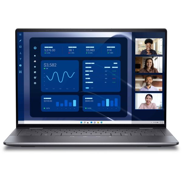 DELL Latitude 9450 2-in-1 Intel Core Ultra 7 165U Hybride (2-in-1) 35,6 cm (14") Touchscreen Quad HD+ 16 GB LPDDR5x-SDRAM 512 GB SSD Wi-Fi 7 (802.11be) Windows 11 Pro Grijs (CJTN7)