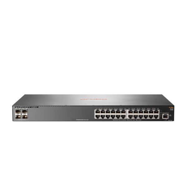 Aruba, a Hewlett Packard Enterprise company Aruba 2930F 24G 4SFP+ Managed L3 Gigabit Ethernet (10/100/1000) 1U Grijs (JL253A#ABB)