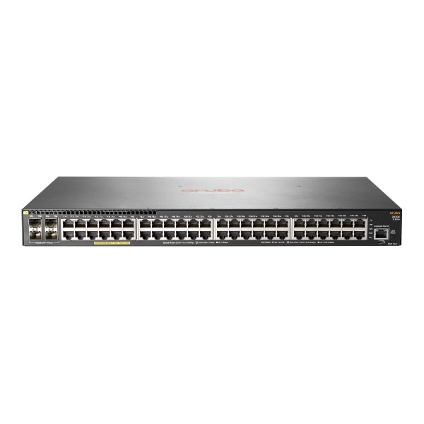 Aruba, a Hewlett Packard Enterprise company Aruba 2930F 48G PoE+ 4SFP+ Managed L3 Gigabit Ethernet (10/100/1000) Power over Ethernet (PoE) 1U Grijs (JL256A#ABB)