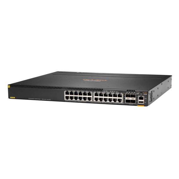 Hewlett Packard Enterprise Aruba 6300M 24-port 1GbE Class 4 PoE & 4-port SFP56 Managed L3 Gigabit Ethernet (10/100/1000) Power over Ethernet (PoE) 1U (JL662A)
