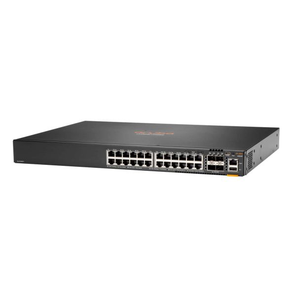 Hewlett Packard Enterprise Aruba 6200F 24G Class4 PoE 4SFP+ 370W Managed L3 Gigabit Ethernet (10/100/1000) Power over Ethernet (PoE) 1U (JL725A#ABB)