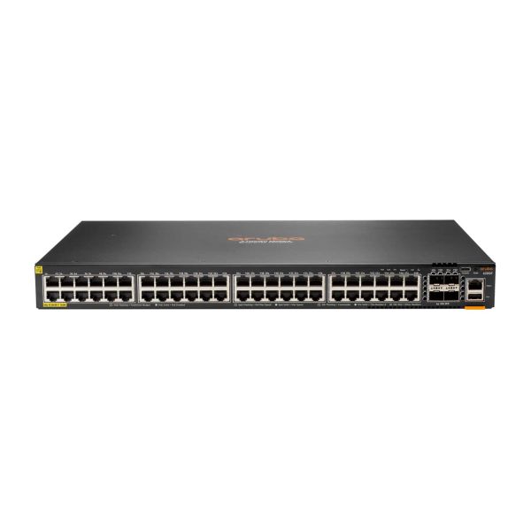Hewlett Packard Enterprise Aruba 6200F 48G Class4 PoE 4SFP+ 370W Managed L3 Gigabit Ethernet (10/100/1000) Power over Ethernet (PoE) 1U Zwart (JL727A#ABB)