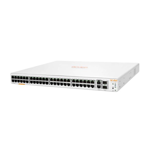 Aruba, a Hewlett Packard Enterprise company Aruba Instant On 1960 48G 2XGT 2SFP+ Managed L2+ Gigabit Ethernet (10/100/1000) 1U Wit (JL808A#ABB)