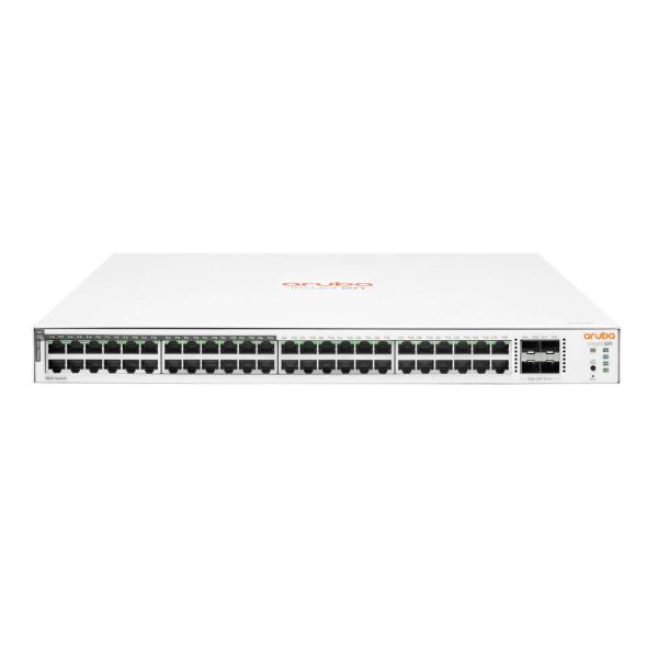Hewlett Packard Enterprise Aruba Instant On 1830 48G 24p Class4 PoE 4SFP 370W Managed L2 Gigabit Ethernet (10/100/1000) Power over Ethernet (PoE) 1U (JL815A#ABB)