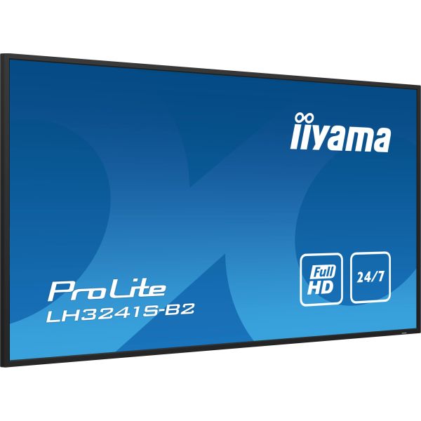 iiyama LH3241S-B2 beeldkrant Kiosk-ontwerp 80 cm (31.5") LED 350 cd/m² Full HD Zwart 24/7 (LH3241S-B2)