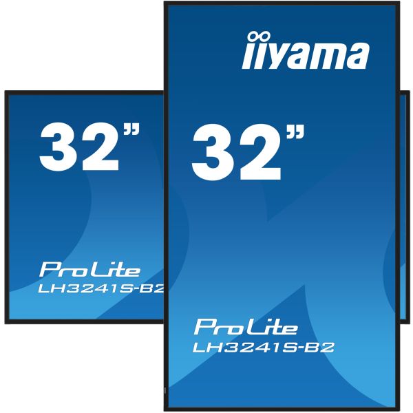 iiyama LH3241S-B2 beeldkrant Kiosk-ontwerp 80 cm (31.5") LED 350 cd/m² Full HD Zwart 24/7 (LH3241S-B2) iiyama LH3241S-B2 beeldkrant Kiosk-ontwerp 80 cm (31.5") LED 350 cd/m² Full HD Zwart 24/7 (LH3241S-B2)