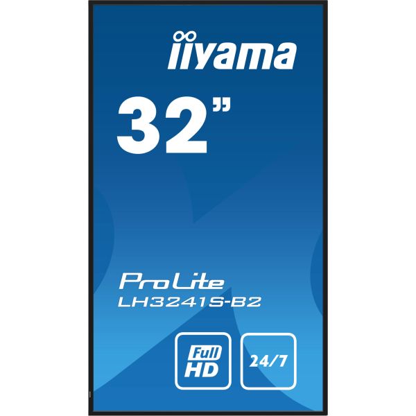 iiyama LH3241S-B2 beeldkrant Kiosk-ontwerp 80 cm (31.5") LED 350 cd/m² Full HD Zwart 24/7 (LH3241S-B2) iiyama LH3241S-B2 beeldkrant Kiosk-ontwerp 80 cm (31.5") LED 350 cd/m² Full HD Zwart 24/7 (LH3241S-B2)