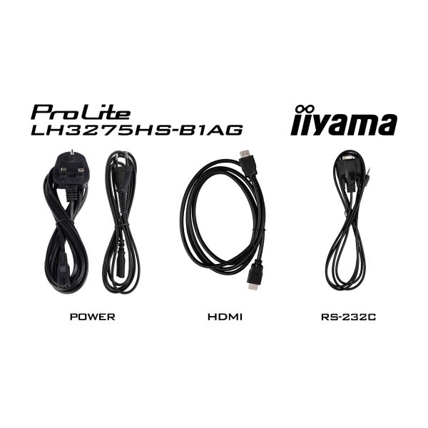 iiyama LH3275HS-B1AG beeldkrant Digitale signage flatscreen 81,3 cm (32") LCD Wifi 500 cd/m² Full HD Zwart Type processor Android 11 24/7 (LH3275HS-B1AG)