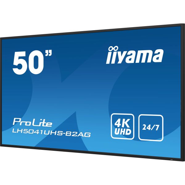 iiyama LH5041UHS-B2AG beeldkrant Digitale signage flatscreen 127 cm (50") LCD 500 cd/m² 4K Ultra HD Zwart 24/7 (LH5041UHS-B2AG)
