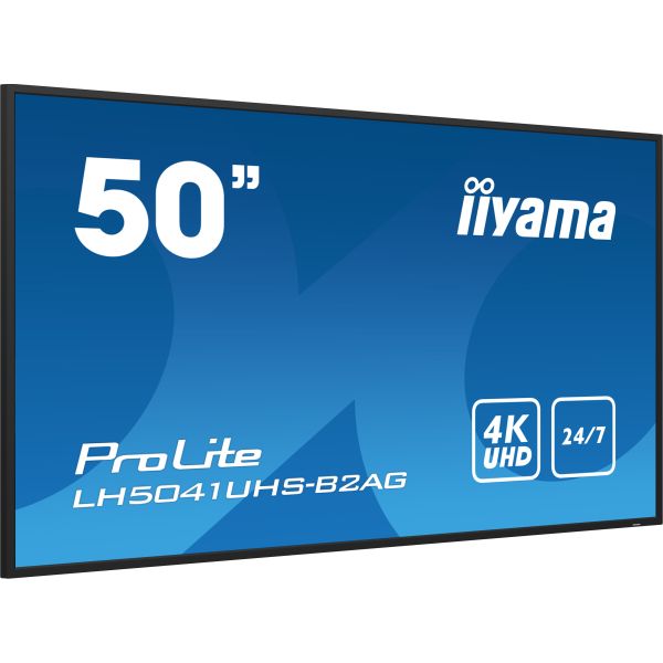 iiyama LH5041UHS-B2AG beeldkrant Digitale signage flatscreen 127 cm (50") LCD 500 cd/m² 4K Ultra HD Zwart 24/7 (LH5041UHS-B2AG) iiyama LH5041UHS-B2AG beeldkrant Digitale signage flatscreen 127 cm (50") LCD 500 cd/m² 4K Ultra HD Zwart 24/7 (LH5041UHS-B2AG)