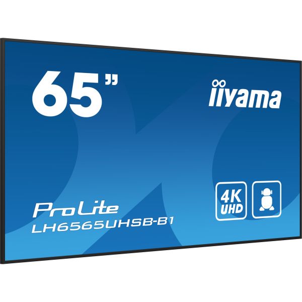 iiyama LH6565UHSB-B1 beeldkrant Kiosk-ontwerp 163,8 cm (64.5") LED Wifi 800 cd/m² 4K Ultra HD Zwart Type processor Android 11 24/7 (LH6565UHSB-B1) n/a iiyama LH6565UHSB-B1 beeldkrant Kiosk-ontwerp 163,8 cm (64.5") LED Wifi 800 cd/m² 4K Ultra HD Zwart Type processor Android 11 24/7 (LH6565UHSB-B1)