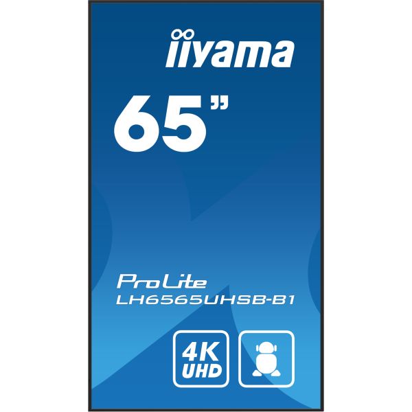 iiyama LH6565UHSB-B1 beeldkrant Kiosk-ontwerp 163,8 cm (64.5") LED Wifi 800 cd/m² 4K Ultra HD Zwart Type processor Android 11 24/7 (LH6565UHSB-B1) n/a iiyama LH6565UHSB-B1 beeldkrant Kiosk-ontwerp 163,8 cm (64.5") LED Wifi 800 cd/m² 4K Ultra HD Zwart Type processor Android 11 24/7 (LH6565UHSB-B1)