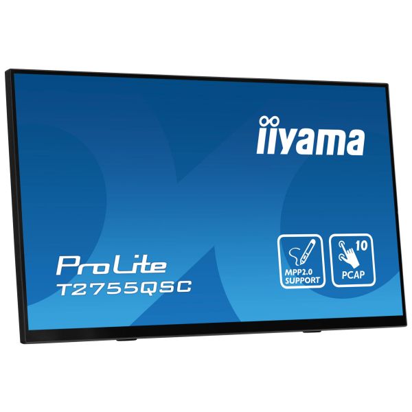 iiyama ProLite T2755QSC-B1 computer monitor 68,6 cm (27") 2560 x 1440 Pixels Full HD LCD Touchscreen Zwart (T2755QSC-B1)