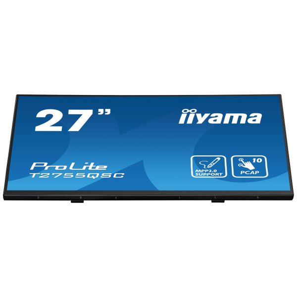 iiyama ProLite T2755QSC-B1 computer monitor 68,6 cm (27") 2560 x 1440 Pixels Full HD LCD Touchscreen Zwart (T2755QSC-B1)