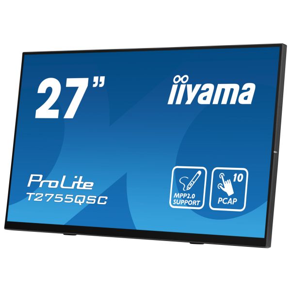 iiyama ProLite T2755QSC-B1 computer monitor 68,6 cm (27") 2560 x 1440 Pixels Quad HD LCD Touchscreen Zwart (T2755QSC-B1)