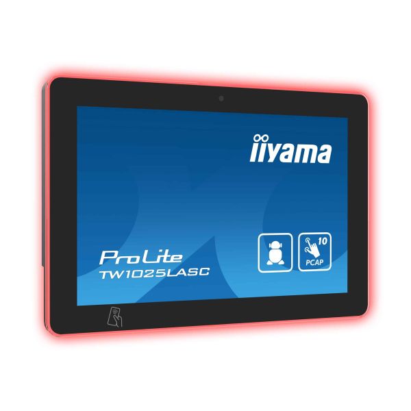 iiyama TW1025LASC-B1PNR scherm voor vergaderzalen 25,6 cm (10.1") 1280 x 800 Pixels LED 802.11b, 802.11g, Wi-Fi 4 (802.11n) Zwart Kunststof Bluetooth (TW1025LASC-B1PNR)
