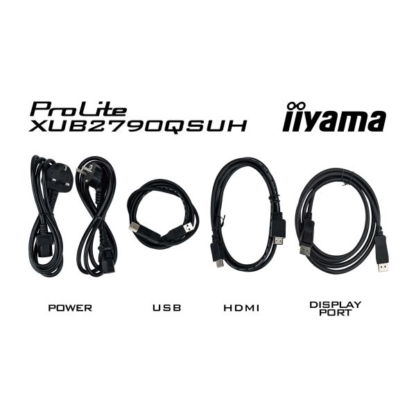 iiyama ProLite XUB2790QSUH-B1 computer monitor 68,6 cm (27") 2560 x 1440 Pixels 4K Ultra HD LED Zwart (XUB2790QSUH-B1)