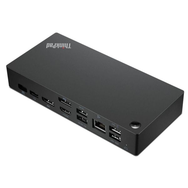 Lenovo 40B20135IT laptop dock & poortreplicator Bedraad USB 3.2 Gen 1 (3.1 Gen 1) Type-A + Type-C Zwart (40B20135IT)