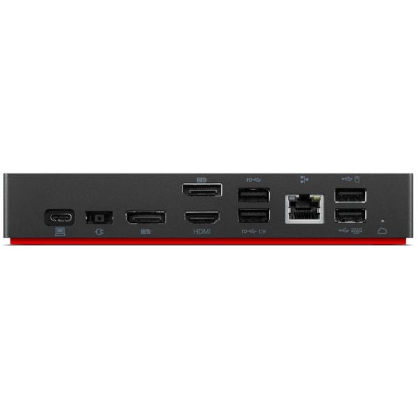 Lenovo 40B20135IT laptop dock & poortreplicator Bedraad USB 3.2 Gen 1 (3.1 Gen 1) Type-A + Type-C Zwart (40B20135IT)