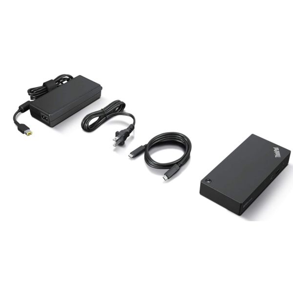 Lenovo 40B20135IT laptop dock & poortreplicator Bedraad USB 3.2 Gen 1 (3.1 Gen 1) Type-A + Type-C Zwart (40B20135IT)