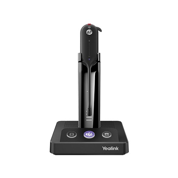 Yealink WH63 Portable Teams Headset Draadloos oorhaak, Hoofdband, Neckband Kantoor/callcenter Oplaadhouder Zwart (1208645)
