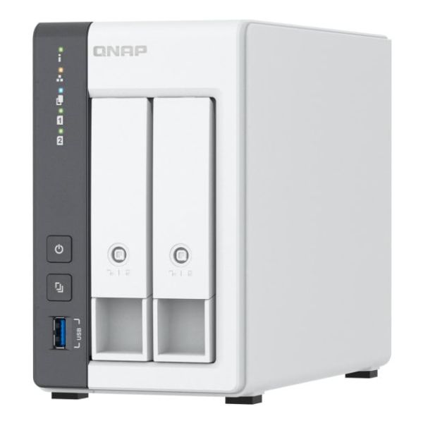 QNAP TS-216G data-opslag-server NAS Tower Cortex-A Cortex-A55 4 GB 0 TB Wit (TS-216G)