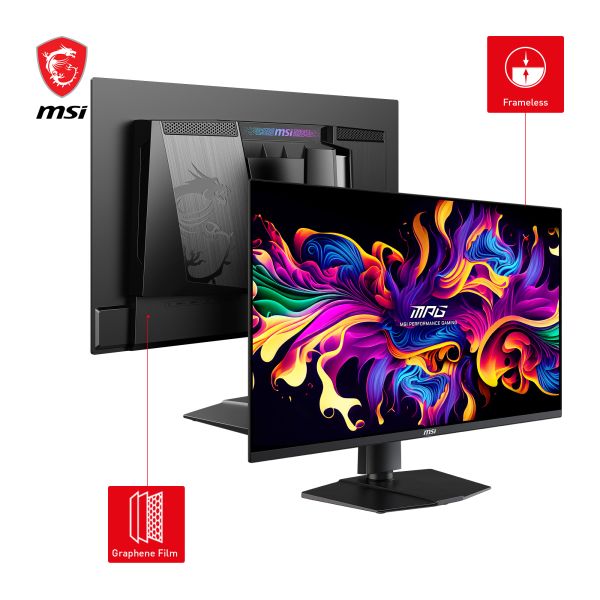MSI MPG 271QRXDE QD-OLED computer monitor 67,3 cm (26.5") 2560 x 1440 Pixels Wide Quad HD Zwart (9S6-3CD79A-006)