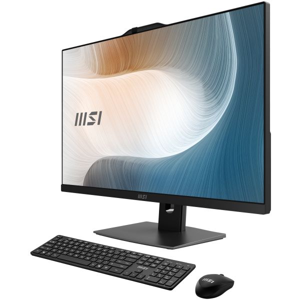 MSI Modern AM272P 1M-836DE Intel Core 5 120U 68,6 cm (27") 1920 x 1080 Pixels Alles-in-één-pc 8 GB DDR5-SDRAM 512 GB SSD Windows 11 Pro Wi-Fi 6E (802.11ax) Zwart (00AF8231-836)