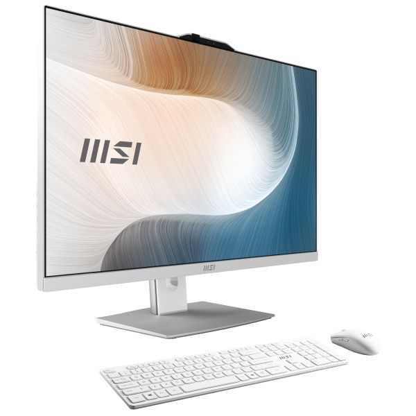 MSI Modern AM272P 1M-838DE Intel Core 5 120U 68,6 cm (27") 1920 x 1080 Pixels Alles-in-één-pc 8 GB DDR5-SDRAM 512 GB SSD Windows 11 Pro Wi-Fi 6E (802.11ax) Wit (00AF8232-838)