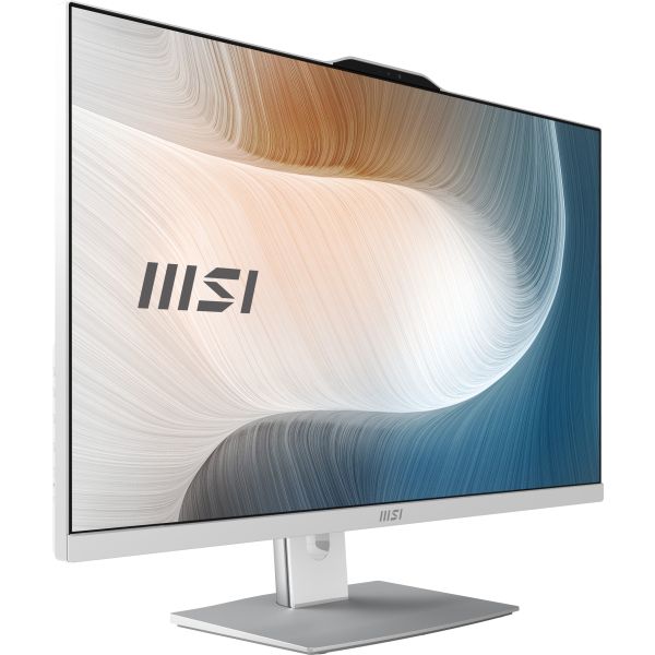 MSI Modern AM272P 1M-838DE Intel Core 5 120U 68,6 cm (27") 1920 x 1080 Pixels Alles-in-één-pc 8 GB DDR5-SDRAM 512 GB SSD Windows 11 Pro Wi-Fi 6E (802.11ax) Wit (00AF8232-838)